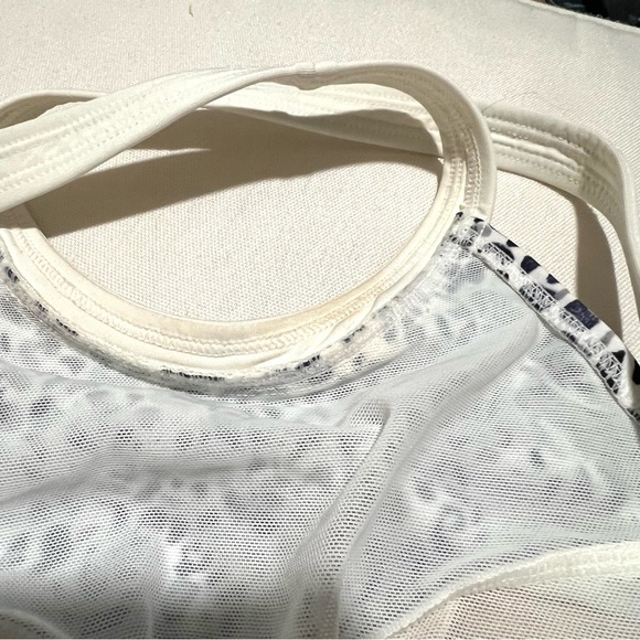 NWT NEW Athleta Zimbabwe Navy Blue White One Piece Bathing Suit Swim Size 36 DD - Picture 10 of 13